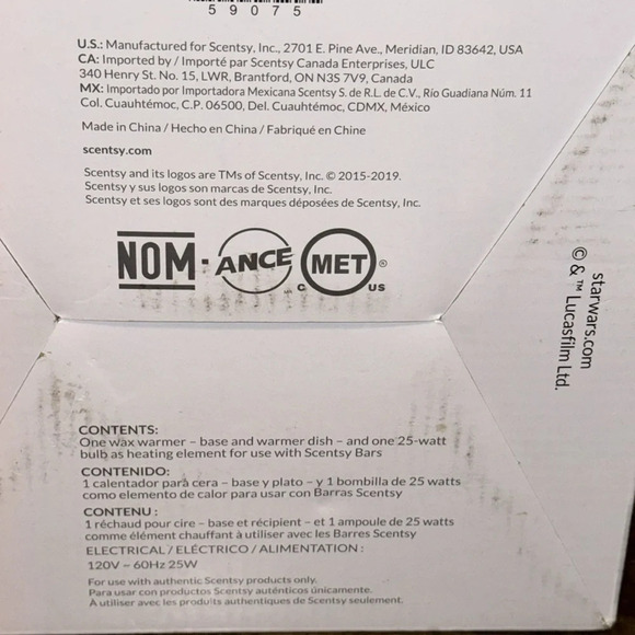 NWT Scentsy Home Authentic STAR WARS Millennium Falcon Full Size Warmer - Picture 5 of 12